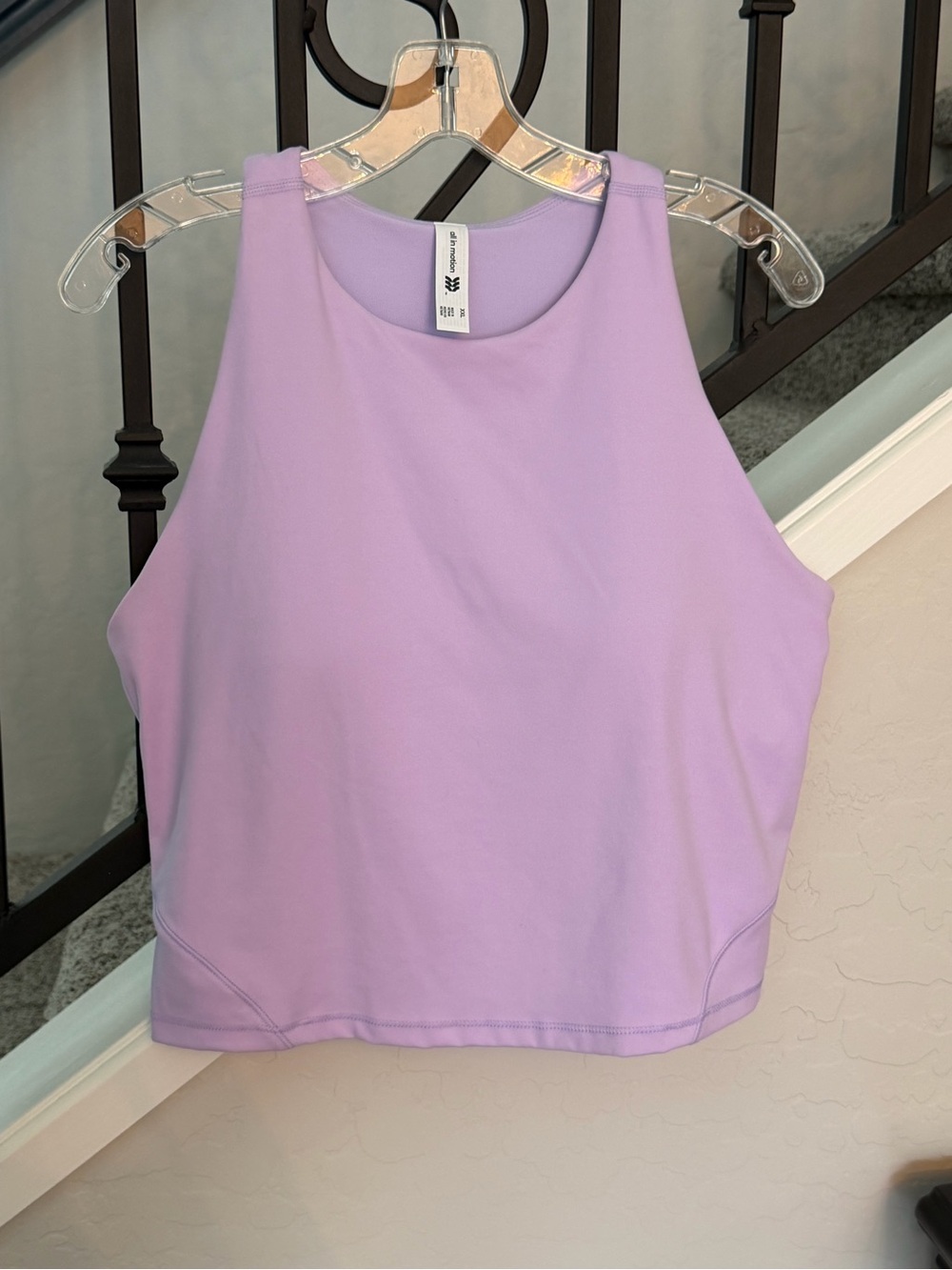 All in Motion Women’s Lavender High-Neck Tank Top